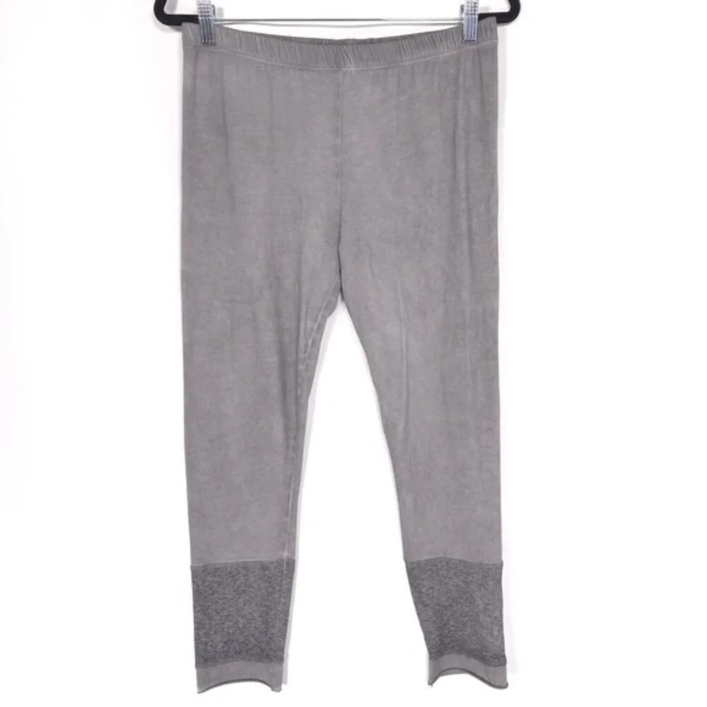 NWT LUUKAA Size US 10 LYRIC Garment Dyed Cotton Jersey Leggings Stone Pants LK 3